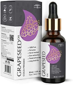 All Naturals 100% Pure Grapeseed Oil (Spain) Cold Pressed For Skin Tightening, Acne & Hair Growth, 30ML