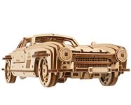 UGEARS Winged Sports Coupe Model Car Kit - 3D Wooden Puzzle Car –Model Kit for Adults to Build - DIY Wooden Car Model Kit with Authentic Gull-Wing Design - Perfect for Car Model and 3D Puzzle Fans