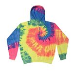 Colortone Youth & Adult Tie Dye Pullover Hoodie, Neon Rainbow, Small