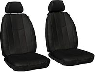 Sperling Custom Black Front PU Leather Seat Covers Compatible with Mitsubishi ASX XA XB XC XD 2010-On