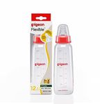 Pigeon Peristaltic Baby Nursing/ Feeding Bottle KPP Nipple L,For 9+ Month Babies,BPA Free,BPS Free,Red,240 ml