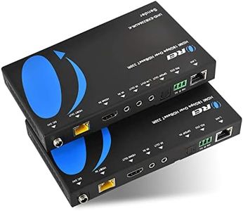 OREI 4K HDMI Extender Balun- HDBaseT UltraHD 4K 60Hz 4:4:4 over Single CAT5e/6/7 Cable with HDR, KVM, CEC, ARC , IR Support, RS-232 - upto 330 Ft