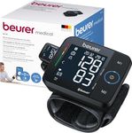 Beurer BC 54 wrist blood pressure monitor with inflation technology, coloured risk indicator, arrhythmia detection, wrist circumference 13.5-21.5 cm, with app, data transfer to Apple Health and co.
