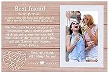 Birthday Christmas Gift for Best Friends,A Person Whom One Knows and With Whom One Has a Special Bond of Mutual Affection,Picture Frame Gift,Photo Frame Gift for Best Friends Women Her