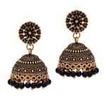Jaipur Mart Preyans Oxidised Brass Metal Jhumki Earrings For Women's/Girl's (Gse600)