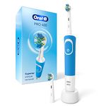 Oral-B Pro 400 Floss Action Vitality Electric Toothbrush with (2) Brush Heads, Rechargeable, Blue