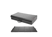 MONEX Polyurethane High Density Foam Foldable 20 mm Thick Exercise Mat (Black, 72 x 24)