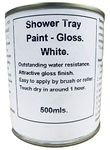 Fascinating Finishes Ltd 1 x 500ml Gloss White Shower Tray & Bath Base Paint