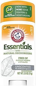 ARM & HAMMER Essentials Natural Deodorant Unscented 2.50 oz (Pack of 9)