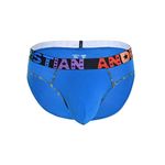 Andrew Christian Almost Naked, Cotton Brief, Men's Size S, Pack of 1 Electric Blue