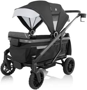 Evenflo Shyft Rideshare All-Terrain Performance Stroller Wagon (Sterling Black)