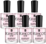 duri Rejuvacote 1 Original Maximum Strength Nail Growth System Base, Top Coat - Nails Hardening, Repair, Chipping, Strengthen, Breaking and Brittle Treatment (Pack of 6)
