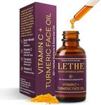 LETHE Vegan Botanical Face Serum – Vitamin C & 50 Natural Extracts & Essential Oils – Improves Skin Tone, Firmness & Smoothness – Natural Skincare for Dark Spots & Uneven Skin Tone – 1oz