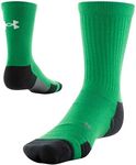 Under Armour Unisex-Adult Team Crew Socks, 1-Pair, Team Kelly Green-black-white, X-Large