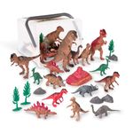 Terra by Battat – Prehistoric World – Assorted Miniature Plastic Dinosaur Toys & Accessories For Kids 3+ (60 Pc)