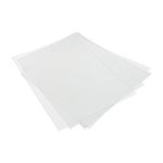 HFS (R) Crystal Clear Binding Covers Presentation Covers 100 Pack Letter Size Plastic Covers for Paper, Clear Report Covers, Compatible with Binding Machines (7 Mil)