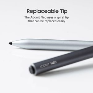 Adonit Neo Magnetic Stylus Pen – Palm Rejection, iPad Air/Pro, Matte Silver