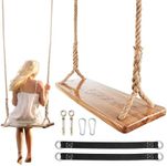 BATTIPAW Wooden Tree Swing, 500lbs 