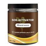 120G Soil Activated Tre-asure Soil,Potting Mix,Organic Soil-Activator &Plant Fertilizer for Raised Raised Garden Beds,House Plant Fertilizer for Healthy Flowers and SoilPlants,Promote Plant Rooting