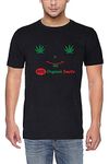 Mebadass Men's Cotton Printed T-Shirt - Weed Marijuana (Black, X-Large)