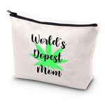 JYTAPP World's Dopest Mom Marijuana Mom Weed Makeup Bag Weed Mom Gift Marijuana Weed Leaf Makeup Cosmetic Bag Zipper Pouch Marijuana Gifts Funny Stoner Mom 420 Gift