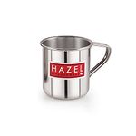 HAZEL Stainless Steel Multipurpose Bucket Shower Bathroom Mug for Home Daily Use Strong and Sturdy, 650 ml, Silver