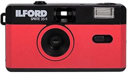 Ilford Sprite 35-II Reusable/Reloadable 35mm Analog Film Camera (Red and Black) 2005168