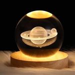 PESCA Saturn Night Light, 3D Sculpture for Children and Adults, Gift for Birthday, Christmas, Wedding, Housewarming, Home Decor