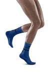 CEP - Women's THE RUN COMPRESSION SOCKS MID CUT | ankle compression socks for running | stabilizing ankle socks | Blue | S