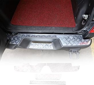 Rear Interior Bumper Sill Plate Guard Plate Cover Trim, Anti-Scratch Trunk Sill Guard for Hummer H3 2005-2009