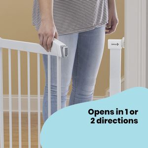 Safety 1st Baby Stair Gate – White Child Safety Barrier
