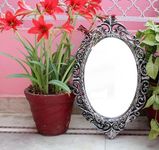 Antique Rustic Black Ancient Magic Vintage Mirrors Handmade & Carved Reflective Plane Mirrors | Home & Wall Decor | Nagina International (Medium)