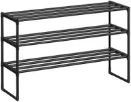 SONGMICS Shoe Rack, 3 Tier Shoe Org