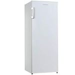 Cookology CTFR235WH Tall Freestanding Upright Larder Fridge, 230 Litre with 4 Large Shelves, Adjustable Temperature Control and Legs, LED Light and Reversible Door - In White