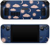 TACKY DESIGN Purple Moon Skin Compatible with Steam Deck Skin, Zodiac Pastel Steam Deck accessoriesVinyl 3m Decal Cute Full wrap Clouds Steam Deck Cover