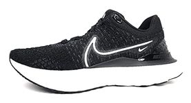 NIKE Women's React Infinity Run Fk 3 Shoe, Black/White, 6 UK