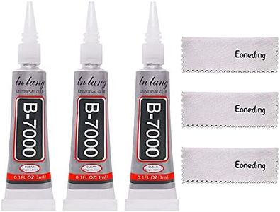 (3x3ml) - B-7000 Adhesive Multi-Function Glues Paste Adhesive in for DIY Craft Glass, Wooden, Manicure, Phone Repair Jewellery Making Supplies (3x3ml)