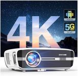 Smart 4K Projector Daytime Home Theater 1500 ANSI with HDR10+, WiFi 6 Bluetooth, HDMI 2.1, 38W Speaker, LED 1080P Movie Projectors Ultra HD Ceiling Mount, Outdoor,Business & Gaming Ready