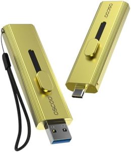 OSCOO 2TB Portable SSD, Up to 1100MB/s, USB 3.2 Gen 2 External Solid State Drive, Dual USB-C & USB-A Ports, Push-Pull Design, Compatible with iPhone 15/16, Android, Mac, Windows