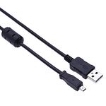 USB Cable Cord Lead Compatible with Kodak C140, C180, C182, C190, C310, C315, C330, C340, C350, C360, C433, C503, C513, C530, C763, C813, C875, C913, C1013, CD33