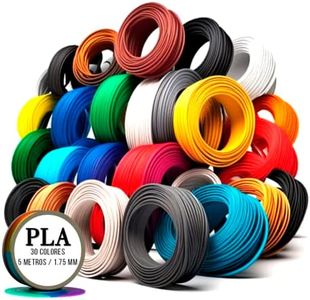 PLA para Bolígrafo 3D - 30 Colores Variados para Lapiz 3D 1,75mm Filamento pla - 5 Metros cada color para Recargas Boli 3D, Pluma de Impresión 3d - 150 metros en Total de Filamento Impresoras 3D