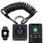 Fingerprint Padlock with Cable 130 cm eLinkSmart Fingerprint Lock App Keyless Biometric Waterproof Padlock for Gym Locker Helmet Gate Fence Luggage