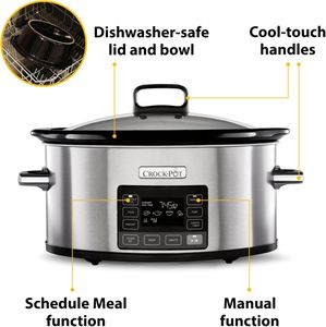 Crock-Pot Digital Slow Cooker 5.6L – Programmable Large Capacity
