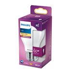 Philips LED Premium Frosted Light Bulb [E27 Edison Screw] 7W - 60W Equivalent, Warm White (2700K), Non-Dimmable