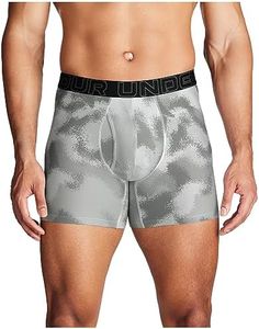 Under Armour Men's Tech 6-inch Boxerjock 1-Pack, White Diffuse Print, XX-Large