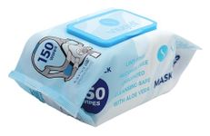 Jumbo Pack CPAP Mask Wipes by Snugell (1-Pack with 150 Wipes/pack) - Unscented - Perfect for Travel - For Cleaning CPAP Mask and Devices - Unscented - Skin Safe with Aloe Vera - Lint & Alcohol Free