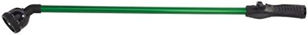 Dramm Rain Select Rain Wand with 9 Pattern Adjustable Spray Head & One Touch Thumb Controlled On/Off Valve, for Garden, Yard, Watering Plants, Hanging Baskets, Green, 30 Inches Long