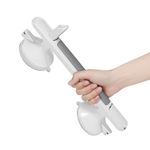 HANNEA® Grab Bar for Bathroom 13'' Strong Suction Power Bathroom Handle for Senior Citizen Ant-Slip Grip Safety Grab Bar Wall Shower Safety Rail Handle for Bathtub, Toilet, and Elderly Support