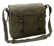 Canvas Webbing Messenger Bag (Olive)