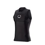 Evoshield NOCSAE Protective Chest Guard & Shirt Medium, Black